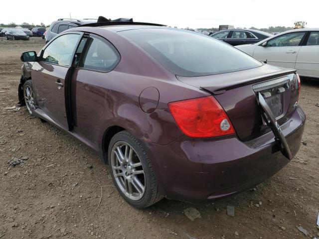 JTKDE177050020289 - 2005 TOYOTA SCION TC MAROON photo 3