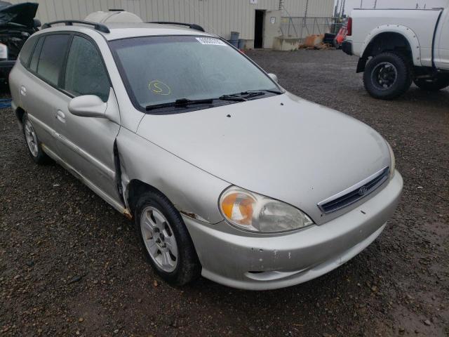 KNADC163826088390 - 2002 KIA RIO CINCO GRAY photo 1