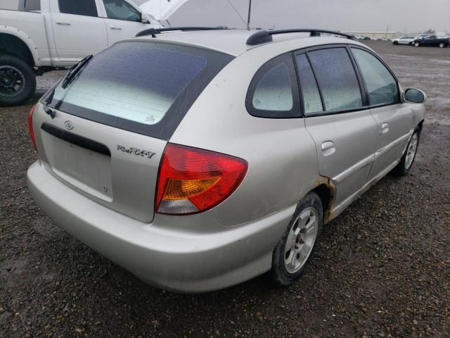 KNADC163826088390 - 2002 KIA RIO CINCO GRAY photo 4