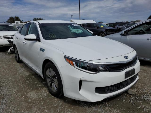 KNAGT4LE2H5016765 - 2017 KIA OPTIMA HYB WHITE photo 1