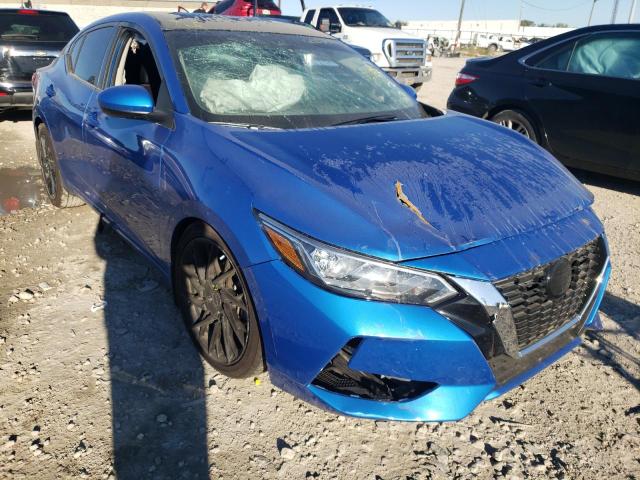 3N1AB8CV5MY322510 - 2021 NISSAN SENTRA SV BLUE photo 1