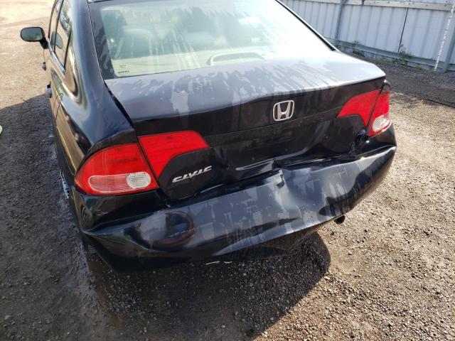 2HGFA16376H008682 - 2006 HONDA CIVIC DX V BLACK photo 9