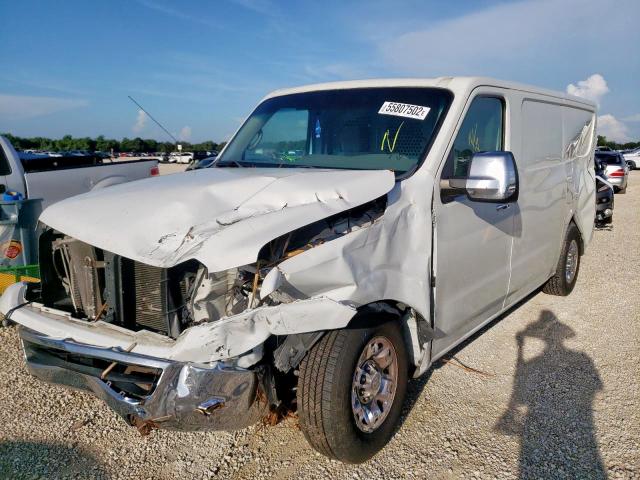 1N6BF0KY8EN107685 - 2014 NISSAN NV 1500 WHITE photo 2