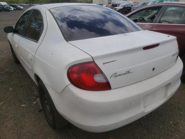 1P3ES46C01D259543 - 2001 PLYMOUTH NEON BASE 白色 照片 3