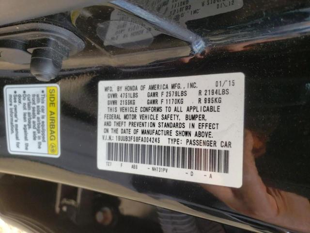 19UUB3F59FA004245 - 2015 ACURA TLX TECH BLACK photo 10