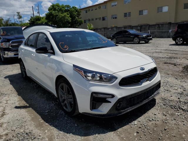 3KPF34ADXME265029 - 2021 KIA FORTE GT L WHITE photo 1