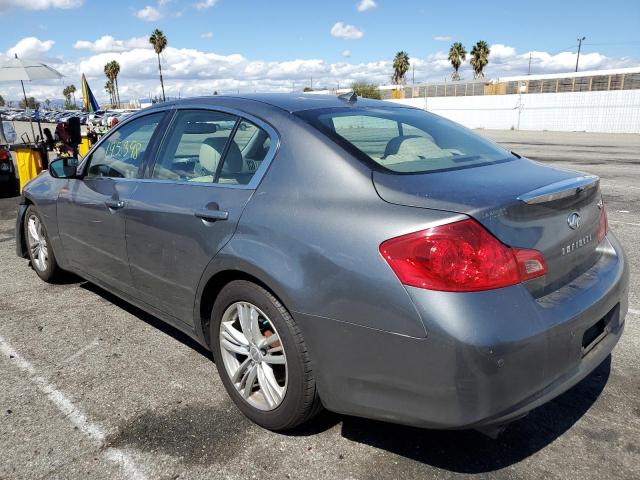 JN1CV6AP7AM409316 - 2010 INFINITI G37 BASE GRAY photo 3