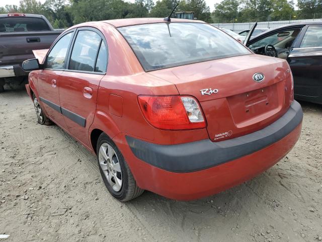 KNADE123676274033 - 2007 KIA RIO BASE RED photo 3