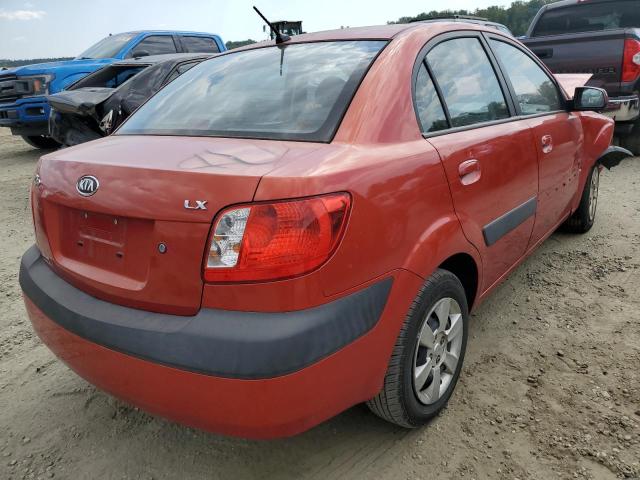 KNADE123676274033 - 2007 KIA RIO BASE RED photo 4