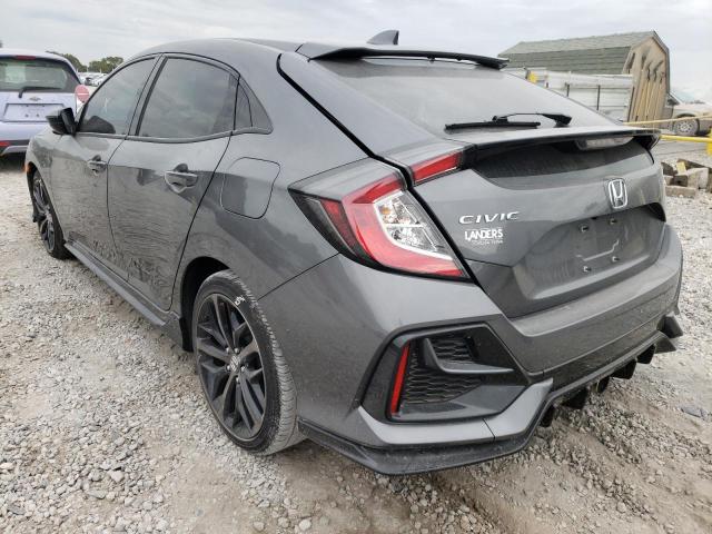 SHHFK7H4XMU217727 - 2021 HONDA CIVIC SPOR GRAY photo 3