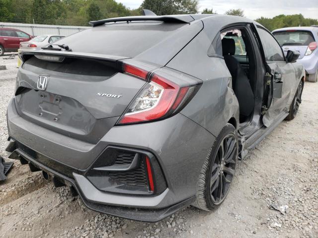 SHHFK7H4XMU217727 - 2021 HONDA CIVIC SPOR GRAY photo 4