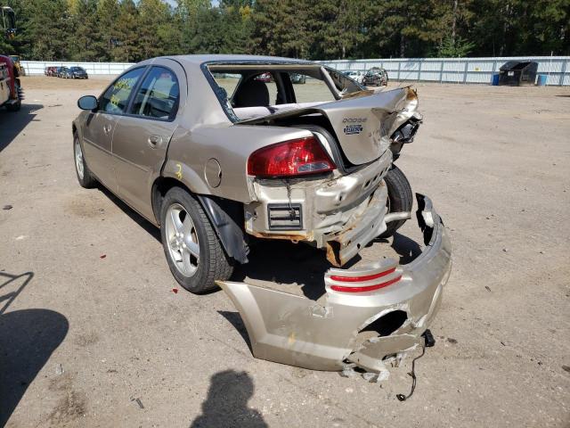 1B3EL46XX5N706879 - 2005 DODGE STRATUS SX BEIGE photo 3