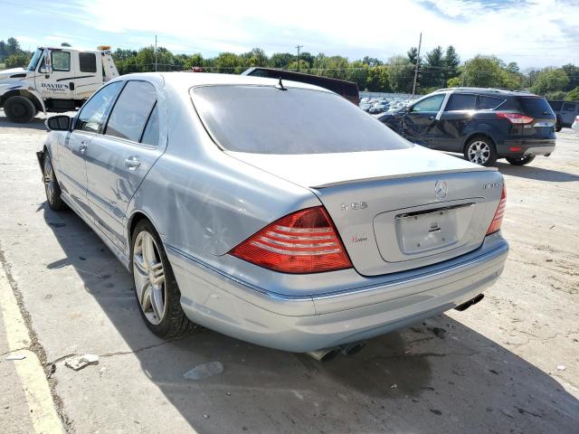 WDBNG74J83A344654 - 2003 MERCEDES-BENZ S 55 AMG BLUE photo 3