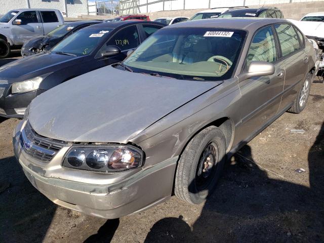 2G1WF52E539377375 - 2003 CHEVROLET IMPALA TAN photo 2