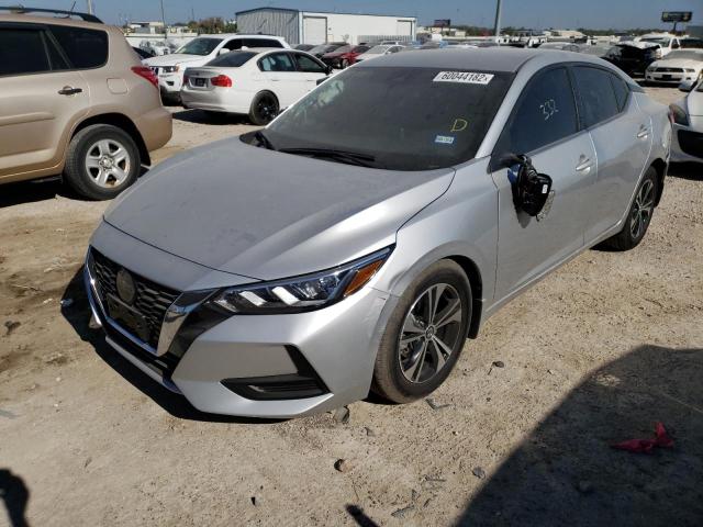 3N1AB8CV0NY270155 - 2022 NISSAN SENTRA SV SILVER photo 2