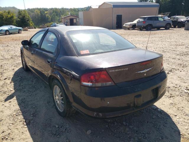 1C3EL46XX4N149747 - 2004 CHRYSLER SEBRING LX BURGUNDY photo 3