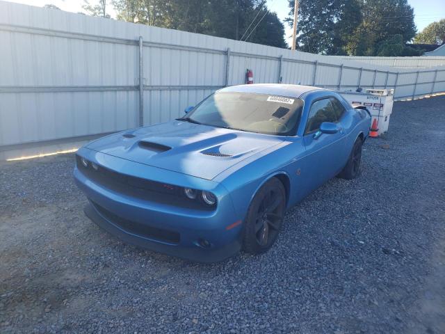 2C3CDZFJ7KH521791 - 2019 DODGE CHALLENGER BLUE photo 2