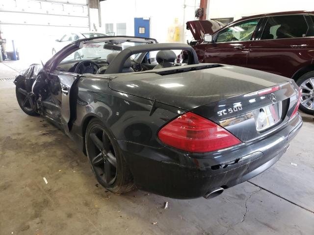 WDBSK75F85F106286 - 2005 MERCEDES-BENZ SL 500 BLACK photo 3