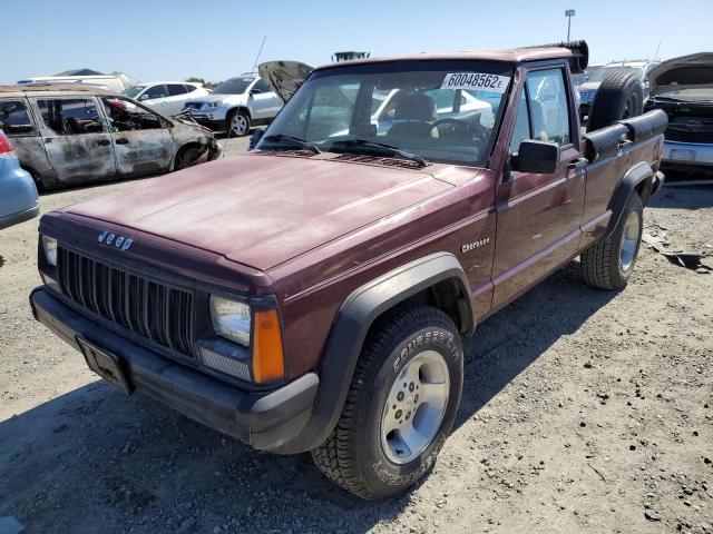 1J4FJ28S2ML566734 - 1991 JEEP CHEROKEE BURGUNDY photo 2