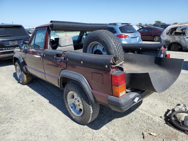 1J4FJ28S2ML566734 - 1991 JEEP CHEROKEE BURGUNDY photo 3