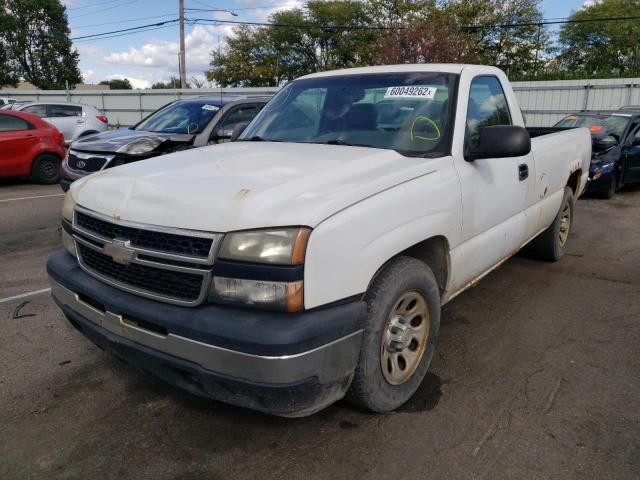 3GCEC14X67G209324 - 2007 CHEVROLET 1500 SILVE WHITE photo 2