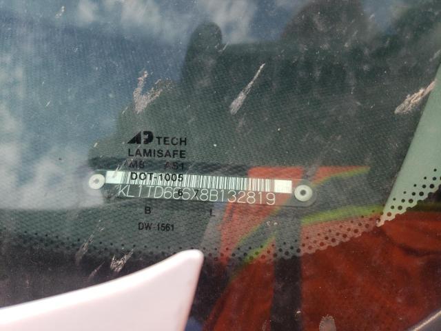 KL1TD666X8B132819 - 2008 CHEVROLET AVEO BASE WHITE photo 10