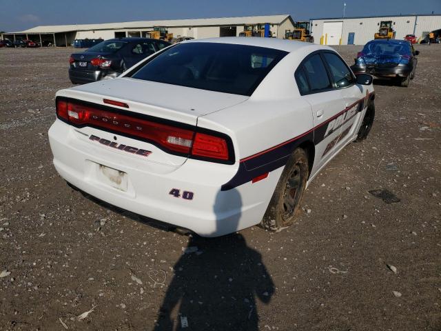 2C3CDXAT6EH349190 - 2014 DODGE CHARGER PO WHITE photo 4