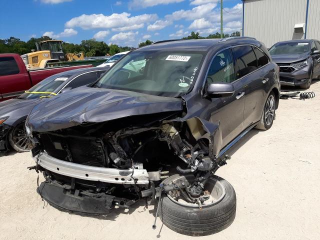 5J8YD3H89JL006044 - 2018 ACURA MDX ADVANC GRAY photo 2