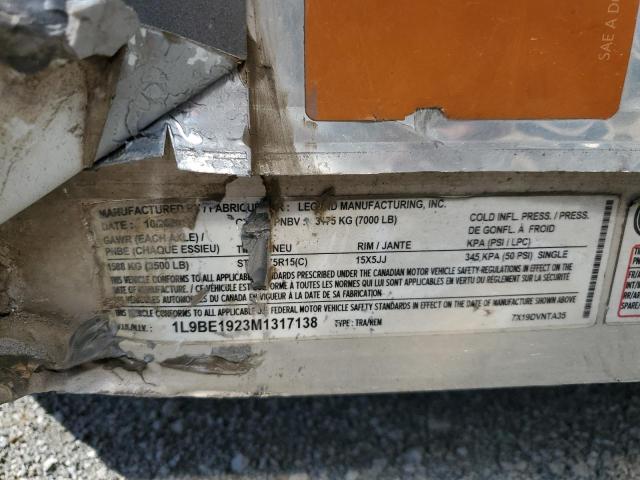 1L9BE1923M1317138 - 2021 UTILITY TRAILER ნაცრისფერი ფოტო 10