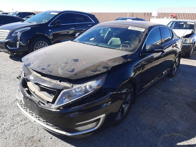 KNAGM4AD0D5041357 - 2013 KIA OPTIMA HYB BLACK photo 2