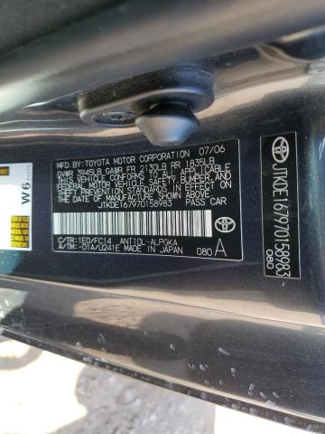 JTKDE167970158983 - 2007 TOYOTA SCION TC გრაფიტი ფოტო 10