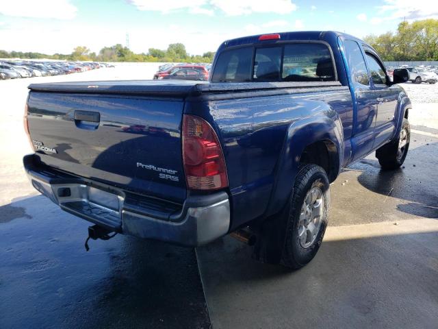 5TETX62N57Z405771 - 2007 TOYOTA TACOMA PRE BLUE photo 4