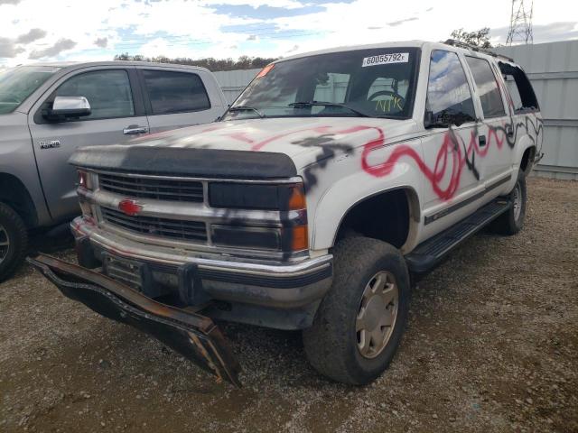 1GNFK16K9NJ334975 - 1992 CHEVROLET SUBURBAN K TWO TONE photo 2