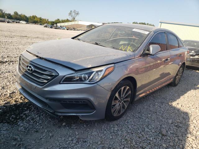 5NPE34AF4GH282227 - 2016 HYUNDAI SONATA SPO GRAY photo 2