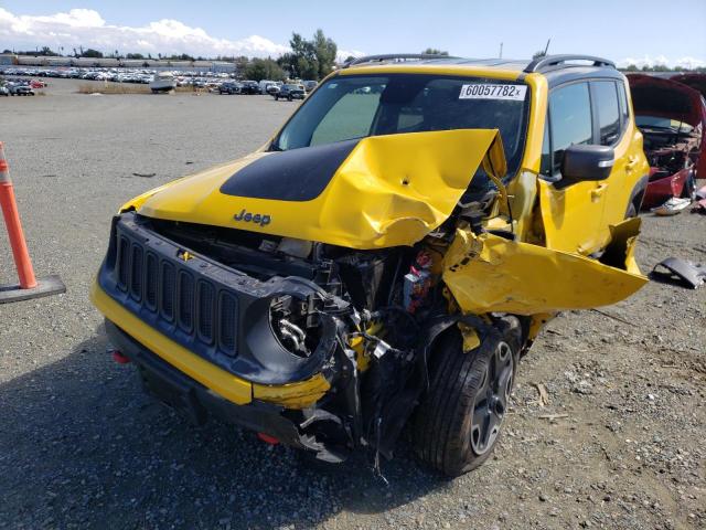 ZACCJBCT5GPD50403 - 2016 JEEP RENEGADE T YELLOW photo 9