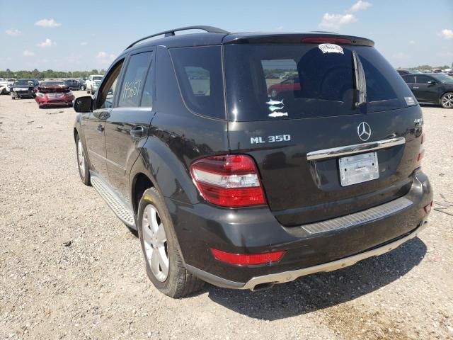 4JGBB8GB7AA573896 - 2010 MERCEDES-BENZ ML 350 4MA BLACK photo 3