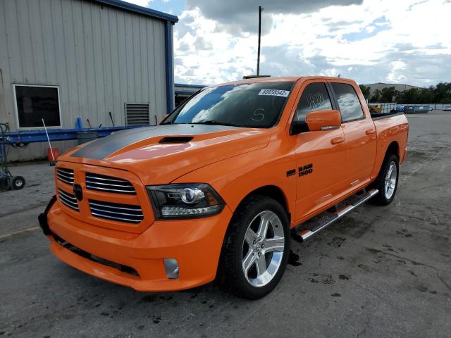 1C6RR6MT0HS576120 - 2017 RAM 1500 SPORT ORANGE photo 2