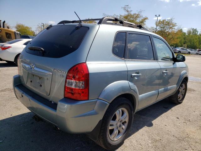 KM8JN12D48U771024 - 2008 HYUNDAI TUCSON SE BLUE photo 4