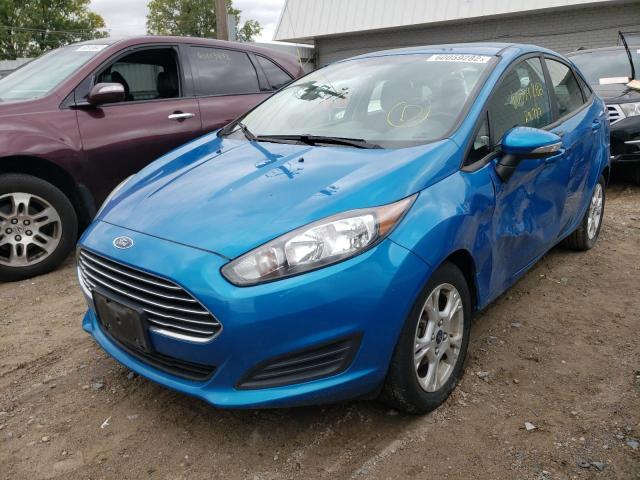 3FADP4BJXEM206916 - 2014 FORD FIESTA SE BLUE photo 2