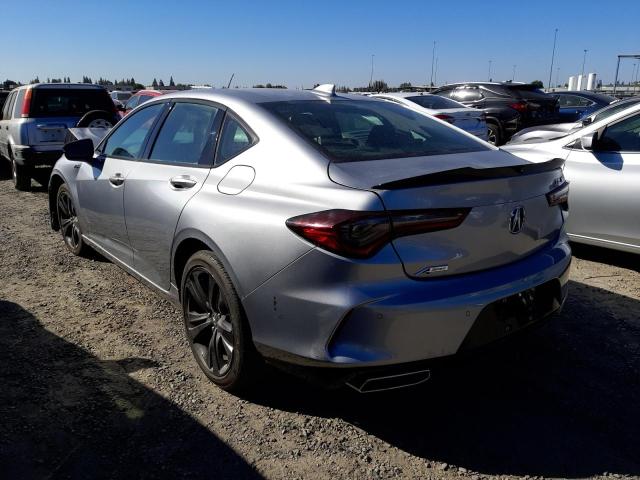 19UUB5F57MA000333 - 2021 ACURA TLX TECH A Արծաթագույն լուսանկար 3