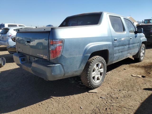 2HJYK16487H506030 - 2007 HONDA RIDGELINE TEAL photo 4