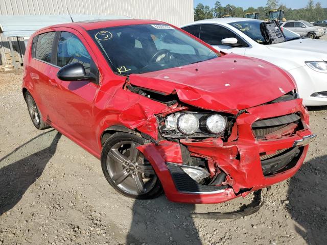 1G1JH6SB1D4149958 - 2013 CHEVROLET SONIC RS RED photo 1