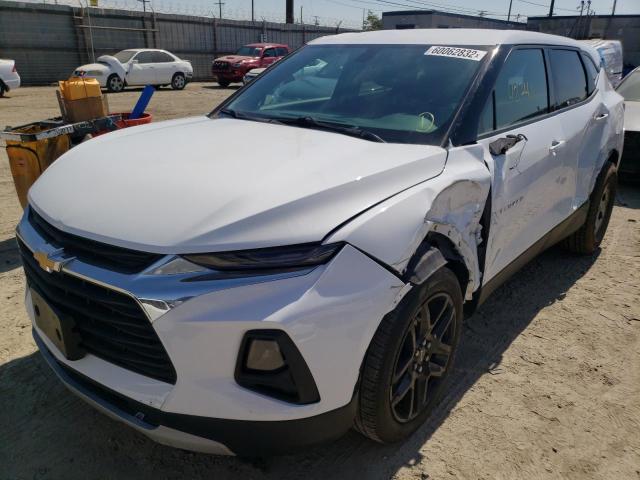 3GNKBBRA9KS684432 - 2019 CHEVROLET BLAZER 1LT WHITE photo 2