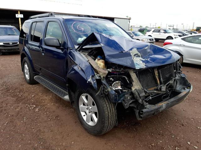 5N1AR18U88C607650 - 2008 NISSAN PATHFINDER BLUE photo 1