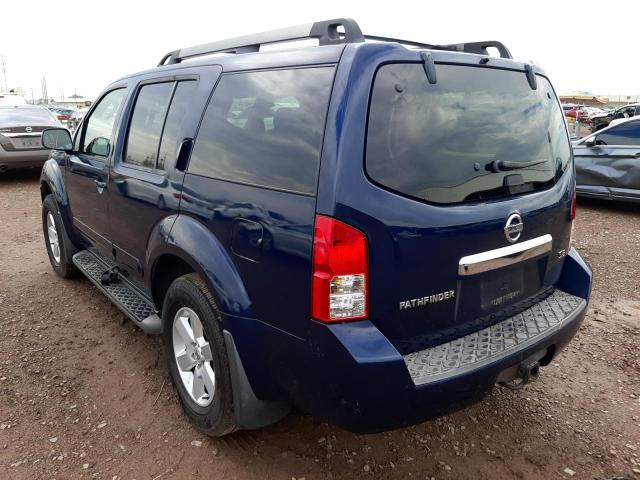 5N1AR18U88C607650 - 2008 NISSAN PATHFINDER BLUE photo 3