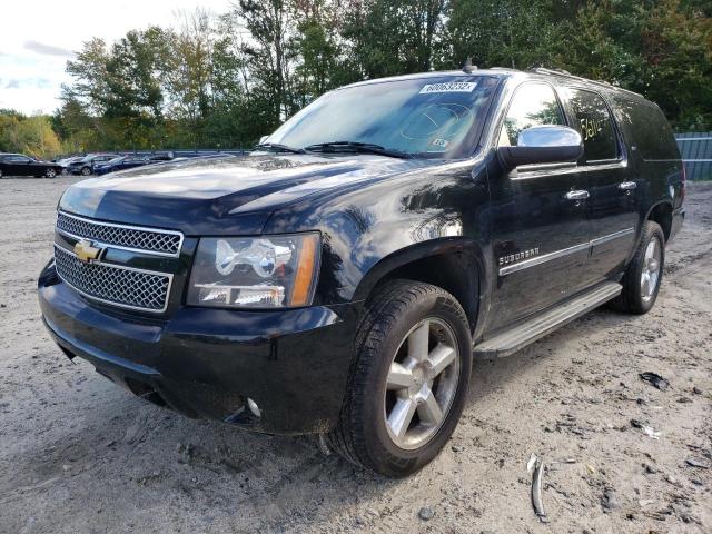 1GNSKKE73ER162655 - 2014 CHEVROLET SUBURBAN K BLACK photo 2