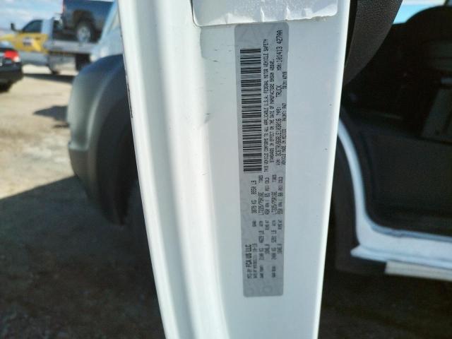 3C6TRVBG6LE103016 - 2020 RAM PROMASTER WHITE photo 10
