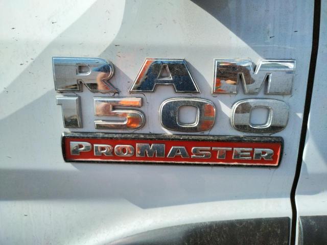 3C6TRVBG6LE103016 - 2020 RAM PROMASTER WHITE photo 9