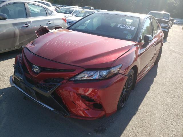 4T1K31AK4NU034993 - 2022 TOYOTA CAMRY XSE RED photo 2