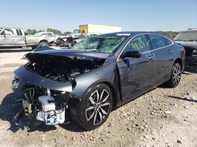 1G1ZG5ST6MF054809 - 2021 CHEVROLET MALIBU RS GRAY photo 2